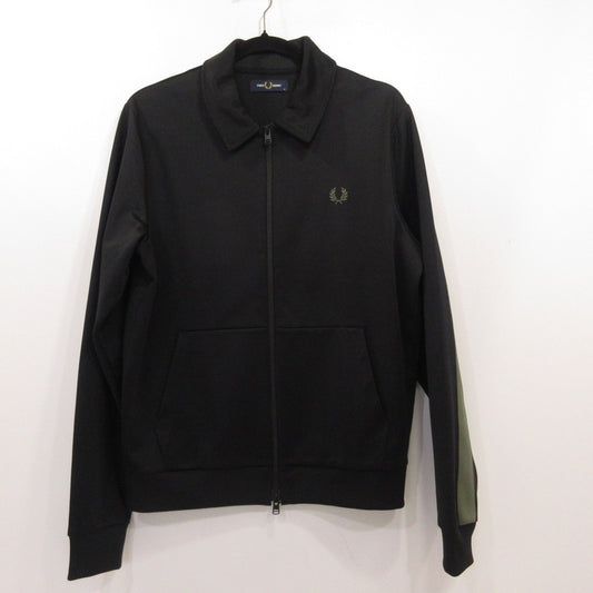 FRED PERRY | フレッドペリー Tape Datail Collared Track Jacket ジャージ J7827 ブラック サイズ：M【姫路東店】