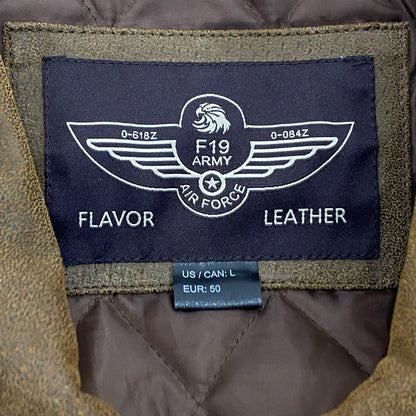 FLAVOR | フレーバー レザー レザージャケット ブラウン サイズ：L【姫路東店】