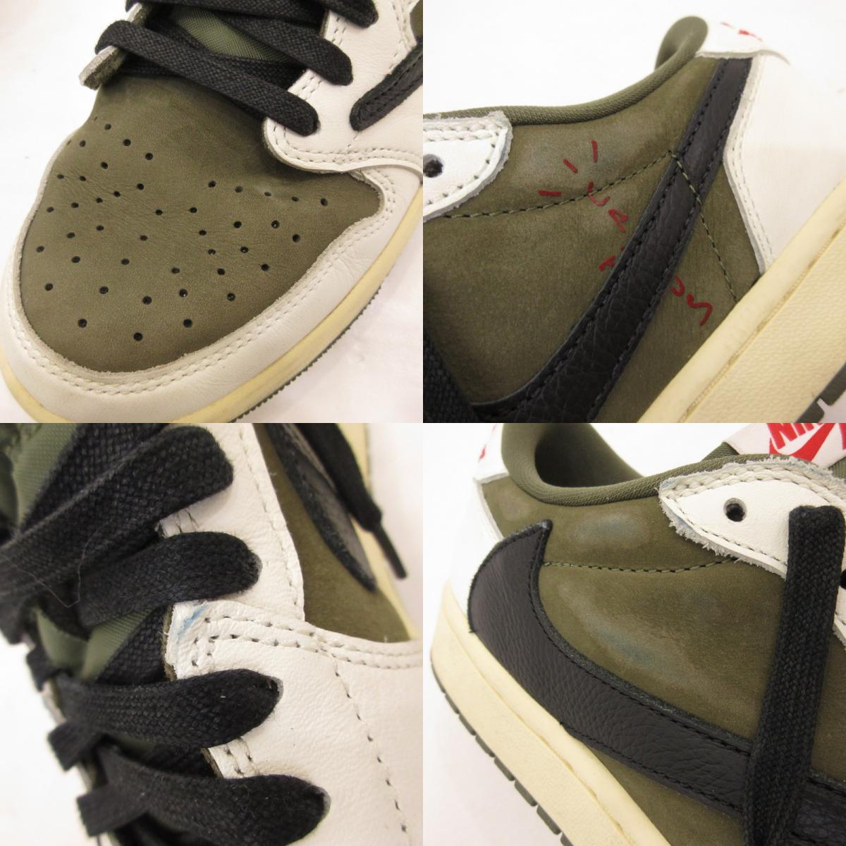 NIKE | ナイキ×Travis Scott AIR JORDAN 1 LOW OG SP REVERSE OLIVE スニーカー DM7866-200 オリーブ【姫路東店】