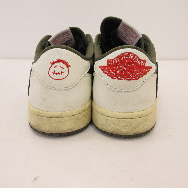 NIKE | ナイキ×Travis Scott AIR JORDAN 1 LOW OG SP REVERSE OLIVE スニーカー DM7866-200 オリーブ【姫路東店】