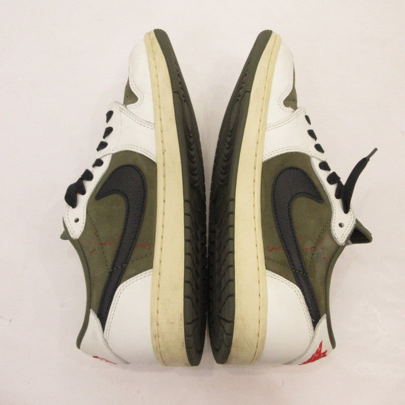 NIKE | ナイキ×Travis Scott AIR JORDAN 1 LOW OG SP REVERSE OLIVE スニーカー DM7866-200 オリーブ【姫路東店】