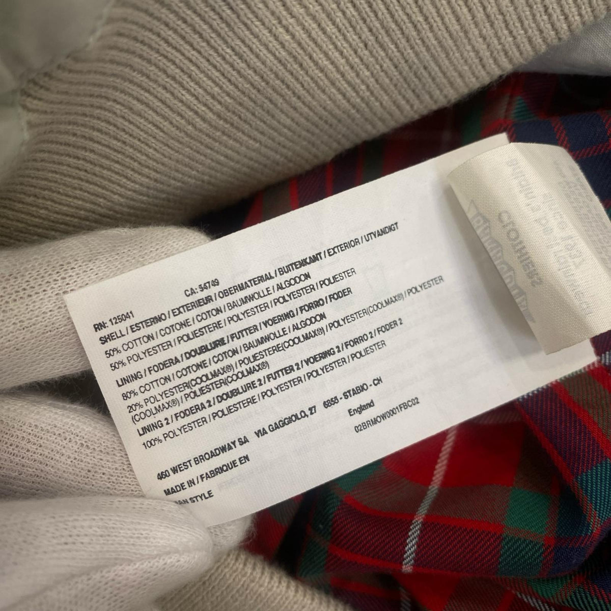 BARACUTA | バラクータ スイングトップ グレー サイズ：36【姫路東店】
