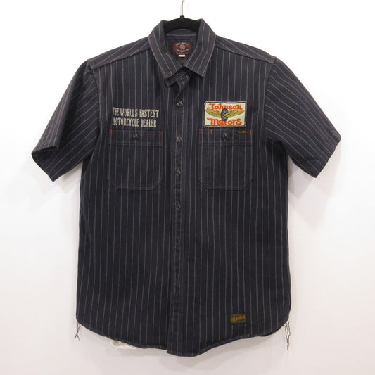 TOYS McCOY | トイズマッコイ ストライプ ヘリンボーンワークシャツ 半袖シャツ ｻｲｽﾞ:16【姫路東店】