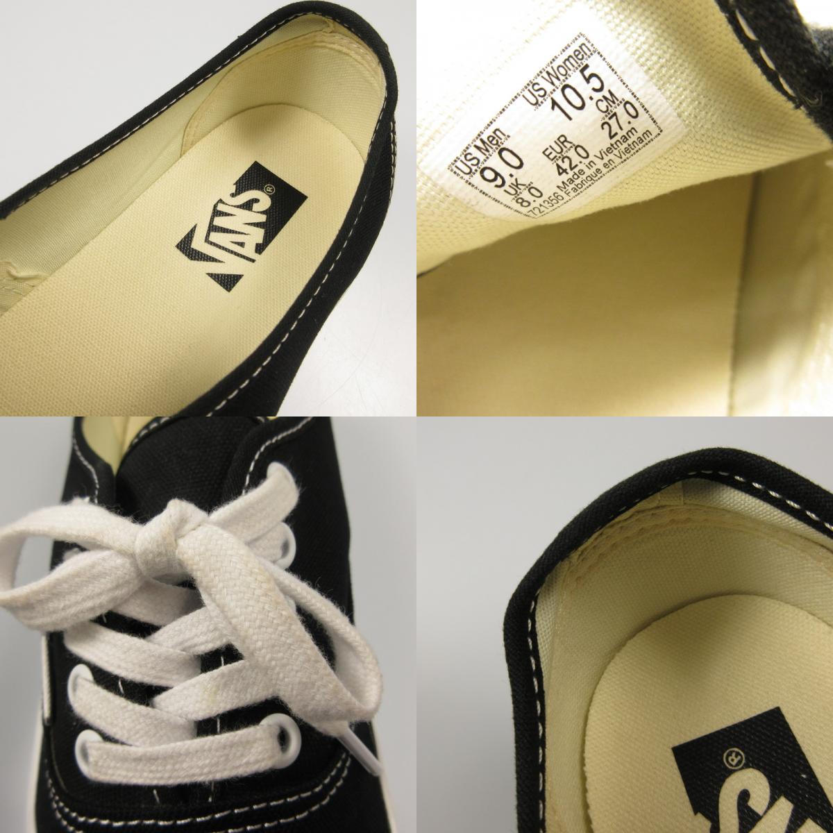 VANS | バンズ LX Authentic Reissue 44 スニーカー VN000CQABA2 ブラック 27cm【姫路東店】
