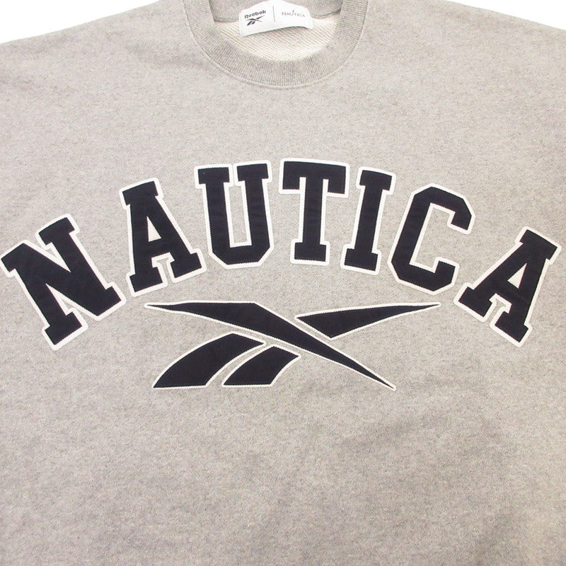 NAUTICA | ノーティカ スウェット 253-1255 ×Reebok グレー サイズ：L【姫路東店】