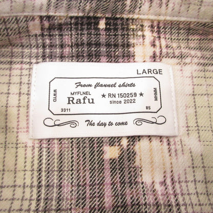 MIYAGIHIDETAKA | ミヤギヒデタカ Rafu075 Bleached Shirt 長袖シャツ サイズ：L【姫路東店】