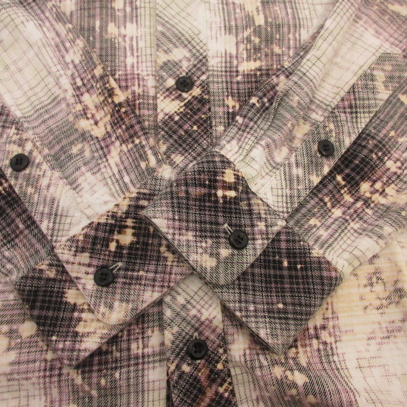 MIYAGIHIDETAKA | ミヤギヒデタカ Rafu075 Bleached Shirt 長袖シャツ サイズ：L【姫路東店】