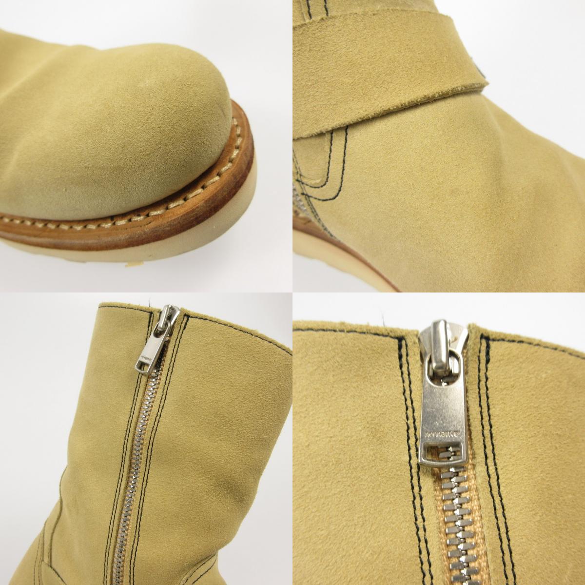 nonnative | ノンネイティブ BIKER ZIP UP BOOTS COW LEATHER ブーツ NN-F4605 ｻｲｽﾞ:UK7 ベージュ【姫路東店】