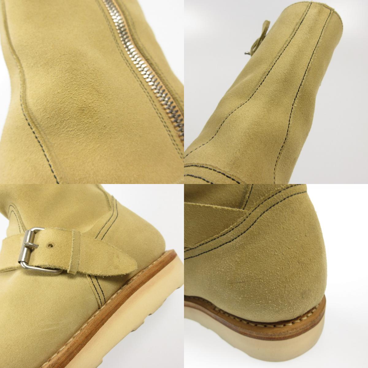 nonnative | ノンネイティブ BIKER ZIP UP BOOTS COW LEATHER ブーツ NN-F4605 ｻｲｽﾞ:UK7 ベージュ【姫路東店】