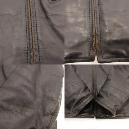 AERO LEATHER | エアロレザー Half Belt Horsehide Jacket レザー ブラック サイズ：34【姫路東店】