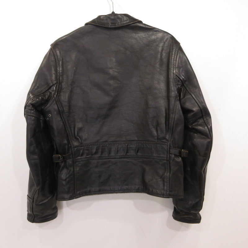 AERO LEATHER | エアロレザー Half Belt Horsehide Jacket レザー ブラック サイズ：34【姫路東店】