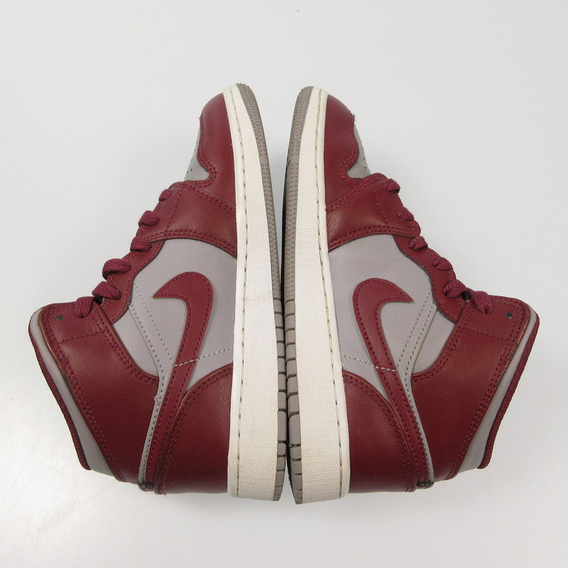 NIKE | ナイキ AIR JORDAN 1 MID GS スニーカー DQ8423-615 ボルドー/バーガンディー 23cm【姫路東店】