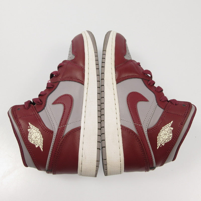 NIKE | ナイキ AIR JORDAN 1 MID GS スニーカー DQ8423-615 ボルドー/バーガンディー 23cm【姫路東店】