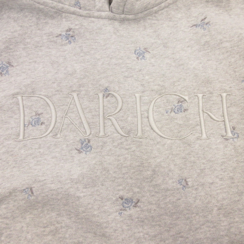 Darich | ダーリッチ フラワーエンブロイダリービッグフーディ パーカー 112441024 ｻｲｽﾞ:F グレー【姫路東店】