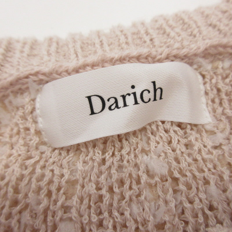 Darich | ダーリッチ DDロゴツイードニットプルオーバー セーター 112541022 ピンク【姫路東店】