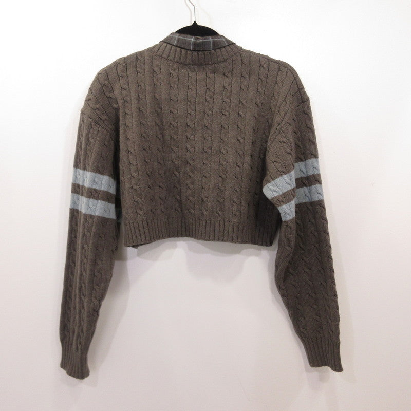 Darich | ダーリッチ カレッジワッペンショートニットトップス その他トップス 112531009 ｻｲｽﾞ:F グレー【姫路東店】