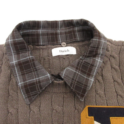 Darich | ダーリッチ カレッジワッペンショートニットトップス その他トップス 112531009 ｻｲｽﾞ:F グレー【姫路東店】