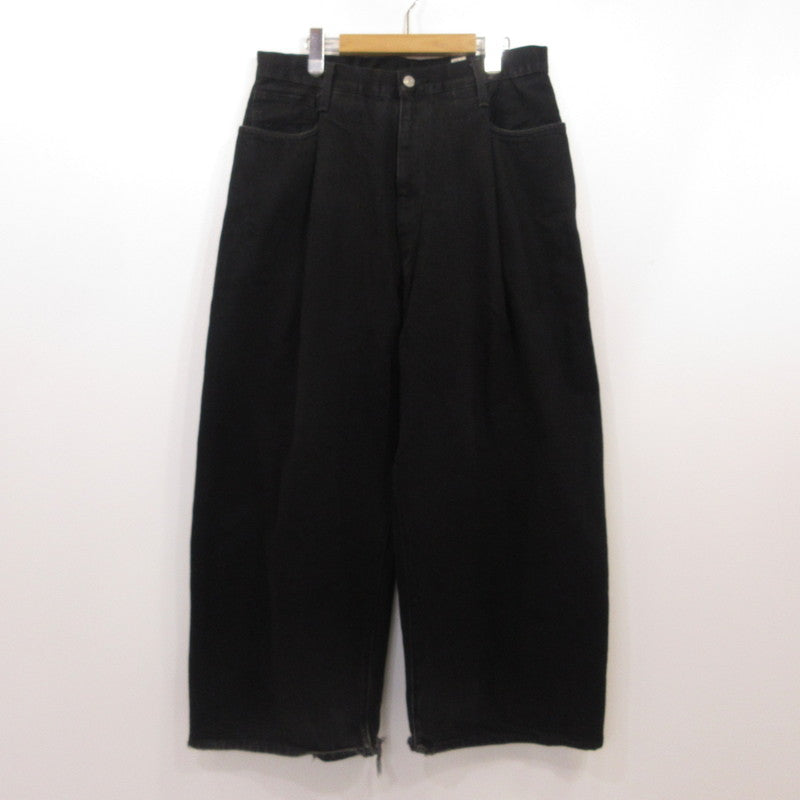 Levi's | リーバイス ワイドプリーツ CROP ブラック GRANITE MADE OF JAPAN デニムパンツ A9136-0000 ブラック サイズ：33【姫路東店】