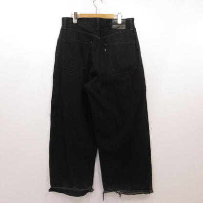 Levi's | リーバイス ワイドプリーツ CROP ブラック GRANITE MADE OF JAPAN デニムパンツ A9136-0000 ブラック サイズ：33【姫路東店】