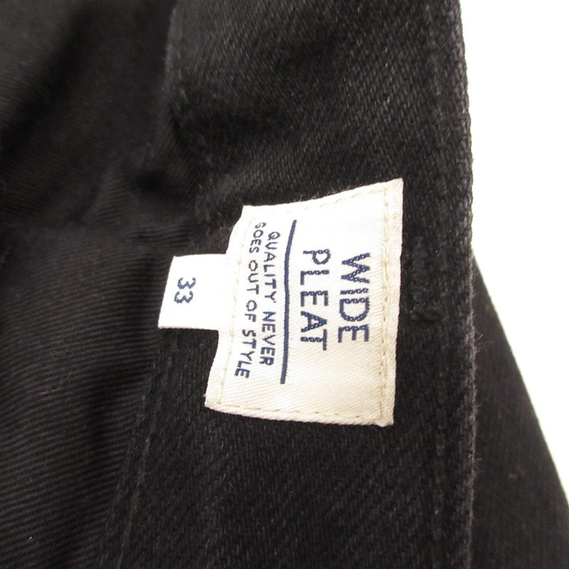 Levi's | リーバイス ワイドプリーツ CROP ブラック GRANITE MADE OF JAPAN デニムパンツ A9136-0000 ブラック サイズ：33【姫路東店】