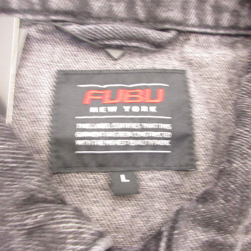 FUBU フブ STUDS DENIM JACKET デニム FAM-52309 ブラック サイズ：L【姫路東店】