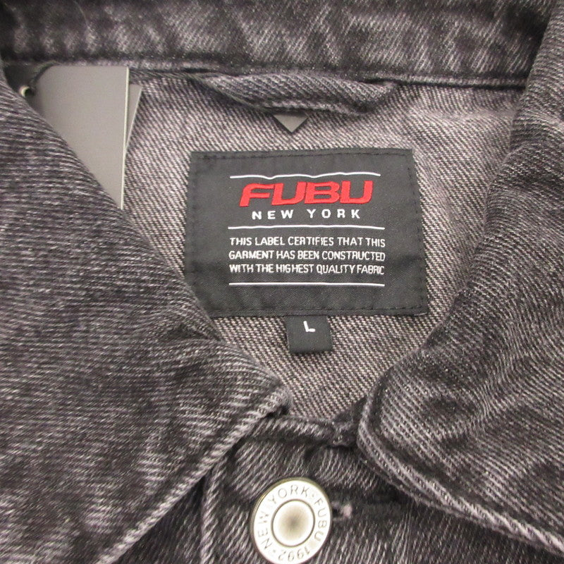 FUBU フブ STUDS DENIM JACKET デニム FAM-52309 ブラック サイズ：L【姫路東店】