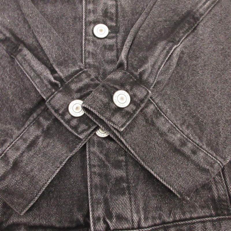 FUBU フブ STUDS DENIM JACKET デニム FAM-52309 ブラック サイズ：L【姫路東店】
