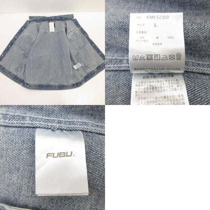 FUBU フブ STUDS DENIM JACKET デニム FAM-52309 ライトブルー サイズ：L【姫路東店】