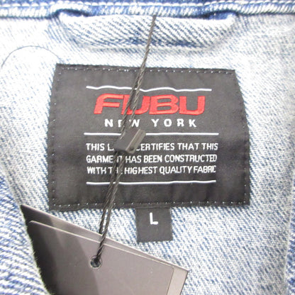 FUBU フブ STUDS DENIM JACKET デニム FAM-52309 ライトブルー サイズ：L【姫路東店】