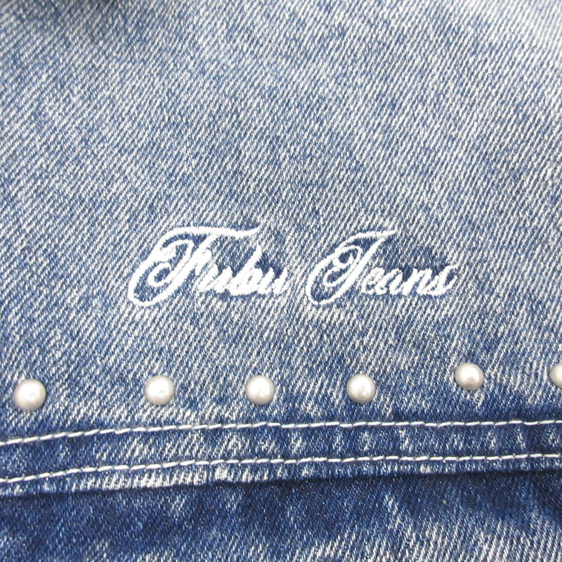 FUBU フブ STUDS DENIM JACKET デニム FAM-52309 ライトブルー サイズ：L【姫路東店】