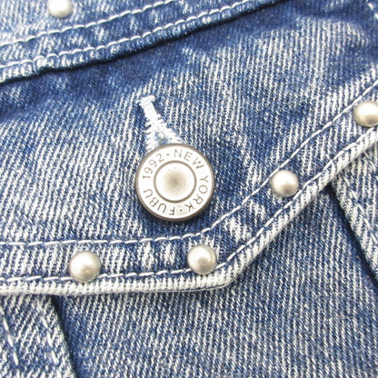FUBU フブ STUDS DENIM JACKET デニム FAM-52309 ライトブルー サイズ：L【姫路東店】