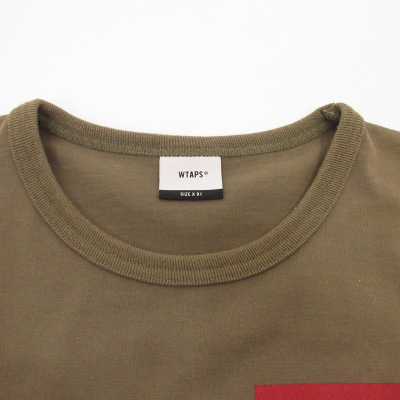 W)TAPS | ダブルタップス TREMOR 01 / TEE.COPO 半袖Ｔシャツ 182ATDT-CSM06 カーキ サイズ：1【姫路東店】