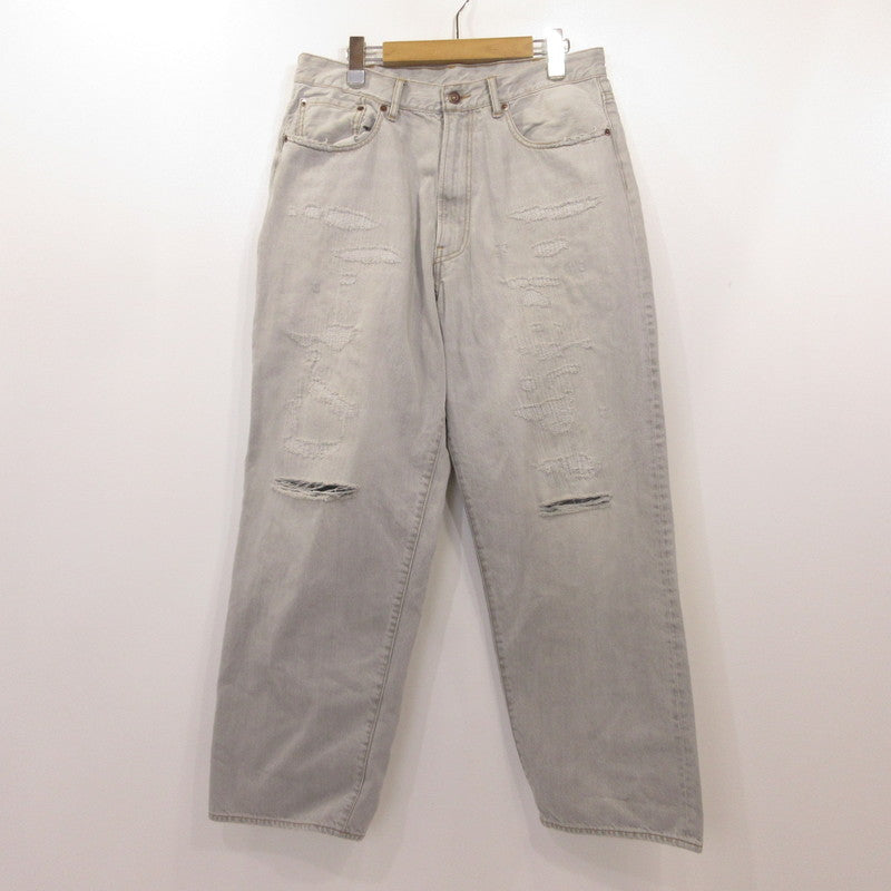 BEAMS | ビームス 5 Pockets Damage Denim Pants デニムパンツ 11-21-1640-791 ライトブルー サイズ：M【姫路東店】