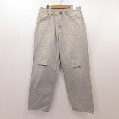BEAMS | ビームス 5 Pockets Damage Denim Pants デニムパンツ 11-21-1640-791 ライトブルー サイズ：M【姫路東店】