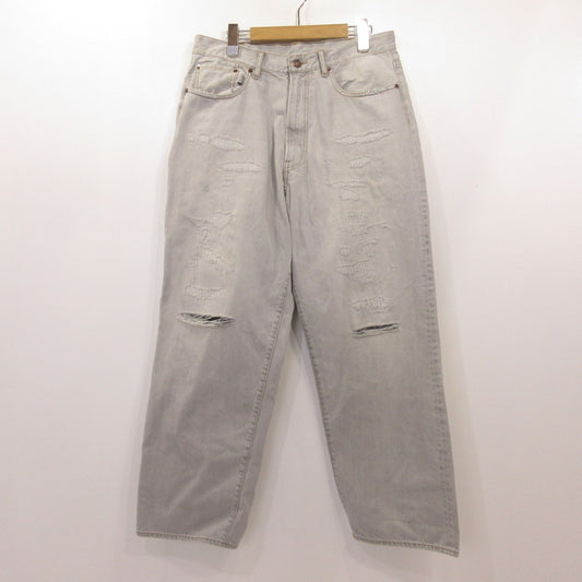 BEAMS | ビームス 5 Pockets Damage Denim Pants デニムパンツ 11-21-1640-791 ライトブルー サイズ：M【姫路東店】