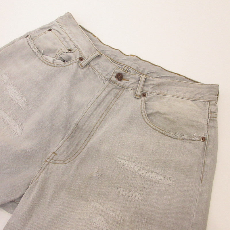 BEAMS | ビームス 5 Pockets Damage Denim Pants デニムパンツ 11-21-1640-791 ライトブルー サイズ：M【姫路東店】