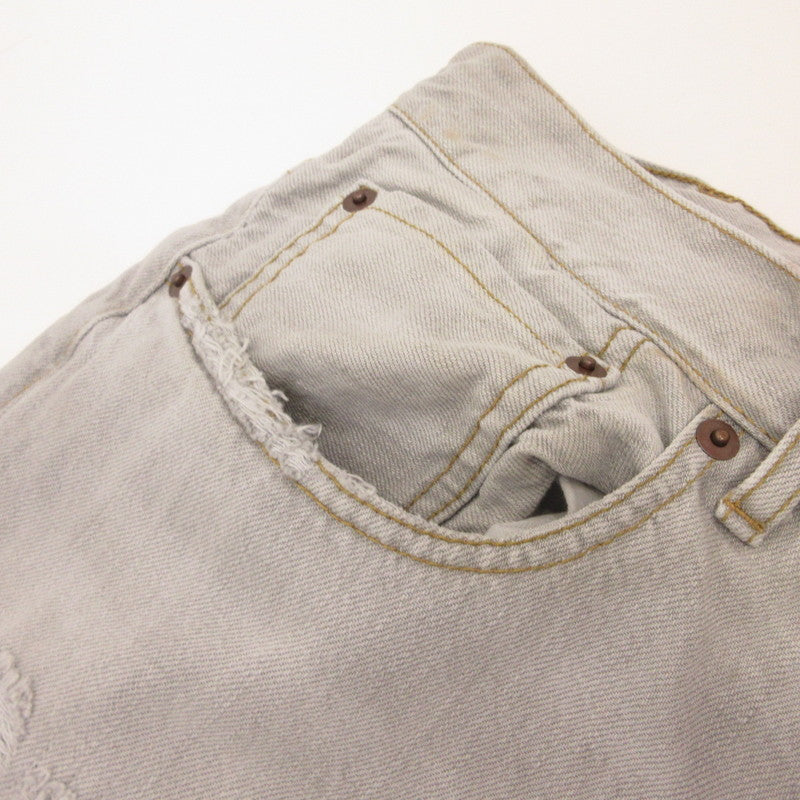 BEAMS | ビームス 5 Pockets Damage Denim Pants デニムパンツ 11-21-1640-791 ライトブルー サイズ：M【姫路東店】