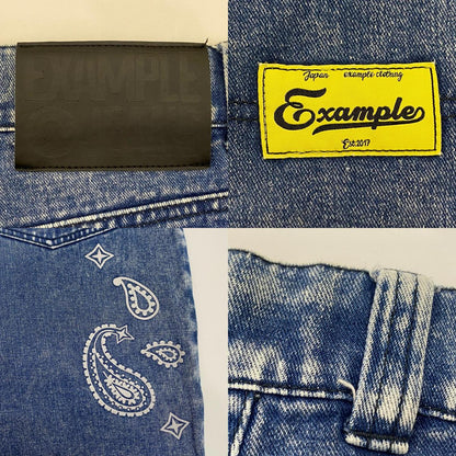 EXAMPLE | イグザンプル DENIM BAKER PANTS デニムパンツ ブルー サイズ：L【姫路東店】