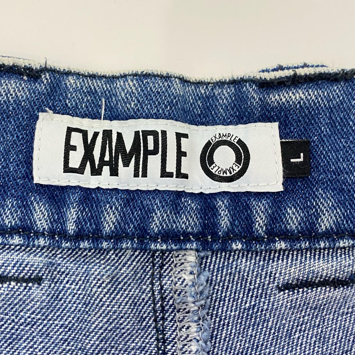 EXAMPLE | イグザンプル DENIM BAKER PANTS デニムパンツ ブルー サイズ：L【姫路東店】