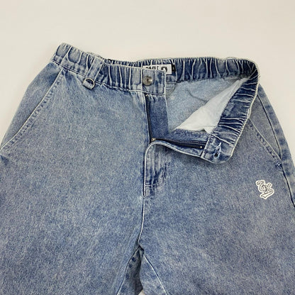 EXAMPLE | イグザンプル DENIM SIDE BUTTONS PANTS デニムパンツ ライトブルー サイズ：M【姫路東店】