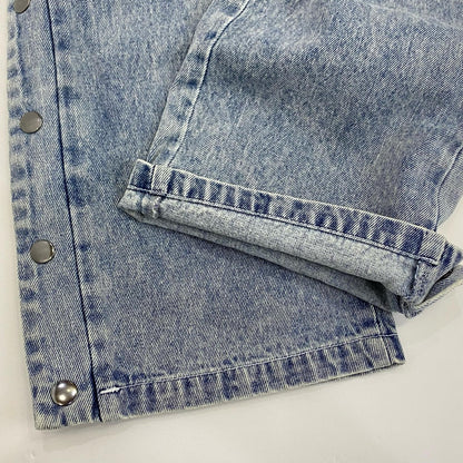 EXAMPLE | イグザンプル DENIM SIDE BUTTONS PANTS デニムパンツ ライトブルー サイズ：M【姫路東店】