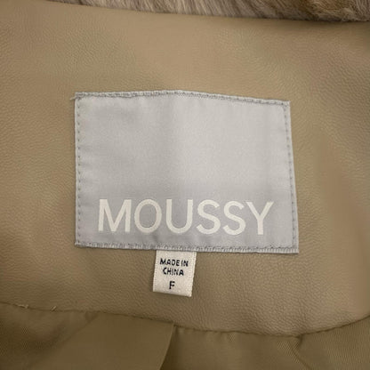 MOUSSY | マウジー F/FUR STAND COLLAR その他アウター 010IA330-4881 2025A/W サイズ：F ベージュ【姫路東店】