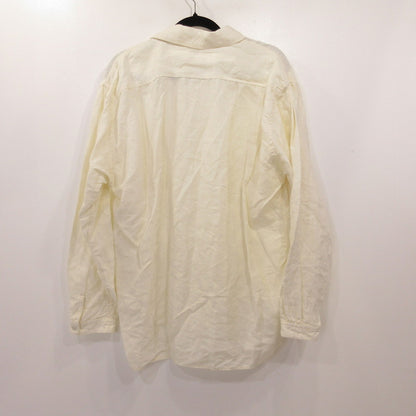 TCB JEANS | ティーシービ Detachable Collar Work Shirt Linen 長袖シャツ ホワイト サイズ：42【姫路東店】