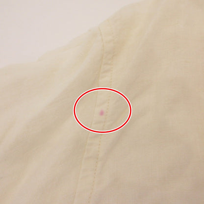 TCB JEANS | ティーシービ Detachable Collar Work Shirt Linen 長袖シャツ ホワイト サイズ：42【姫路東店】
