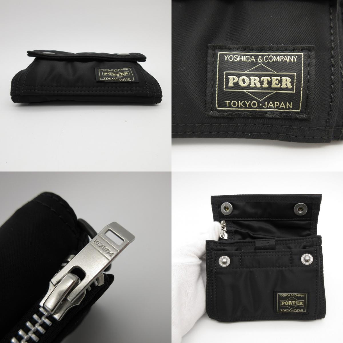 PORTER | ポーター TANKER POCKET WALLET 三つ折り財布 622-27847 ブラック【姫路東店】