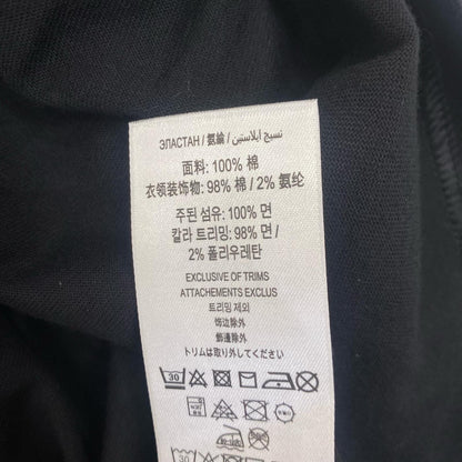 BURBERRY | バーバリー チェックパイピング コットンTシャツ 半袖Ｔシャツ 8127589 国内正規品 ブラック サイズ：XL【姫路東店】