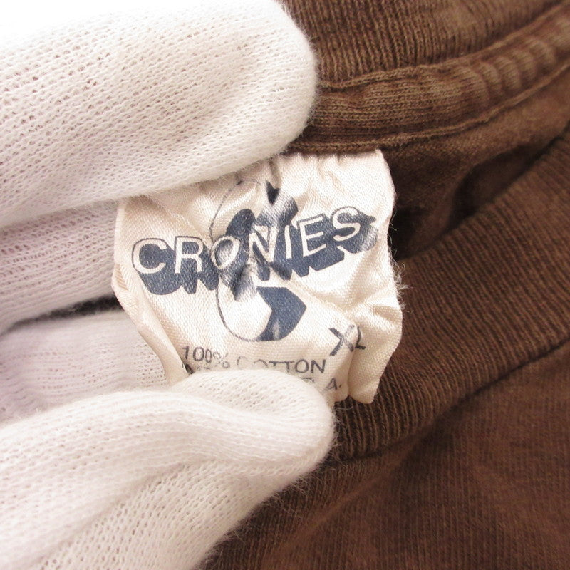 CRONIES クロウニーズ LONE RANGER 半袖Ｔシャツ 年式:90s ブラウン サイズ：XL【姫路東店】