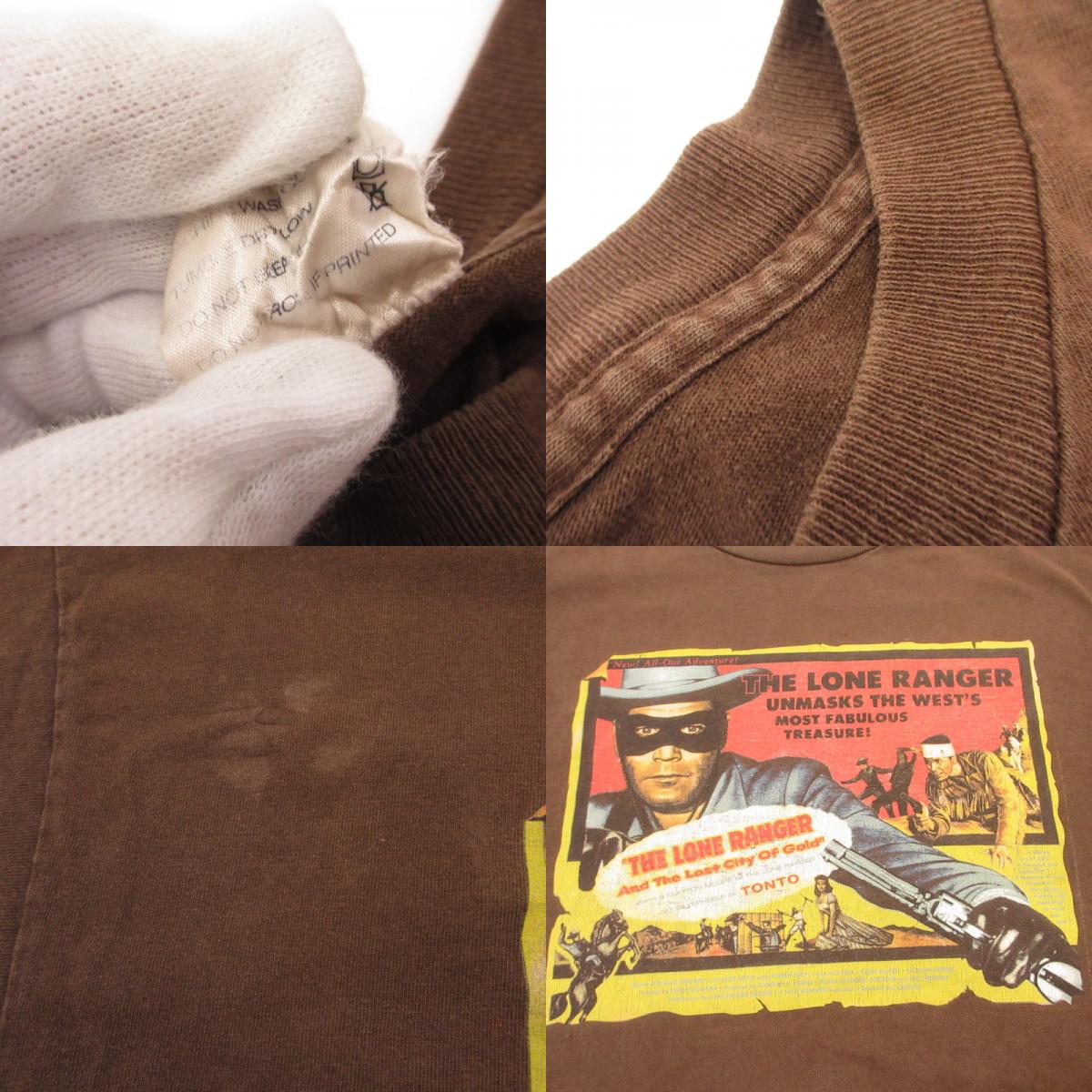 CRONIES クロウニーズ LONE RANGER 半袖Ｔシャツ 年式:90s ブラウン サイズ：XL【姫路東店】