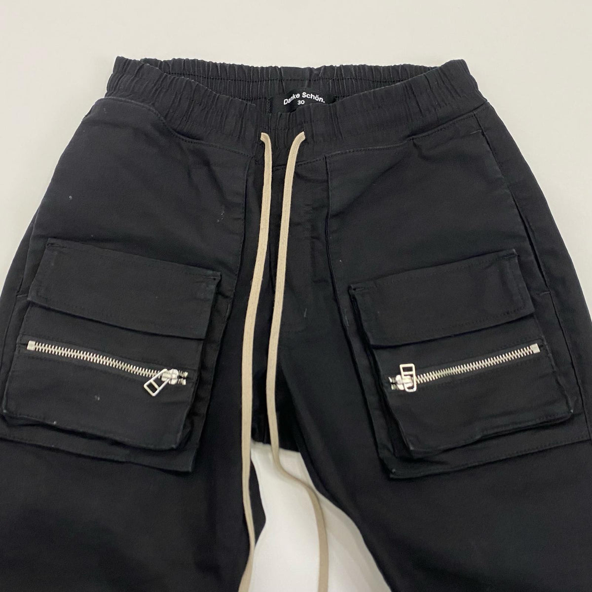 Danke Schon | ダンケシェーン STRETCH TWILL FLAP POCKET PANTS カーゴパンツ W:30 ブラック【姫路東店】
