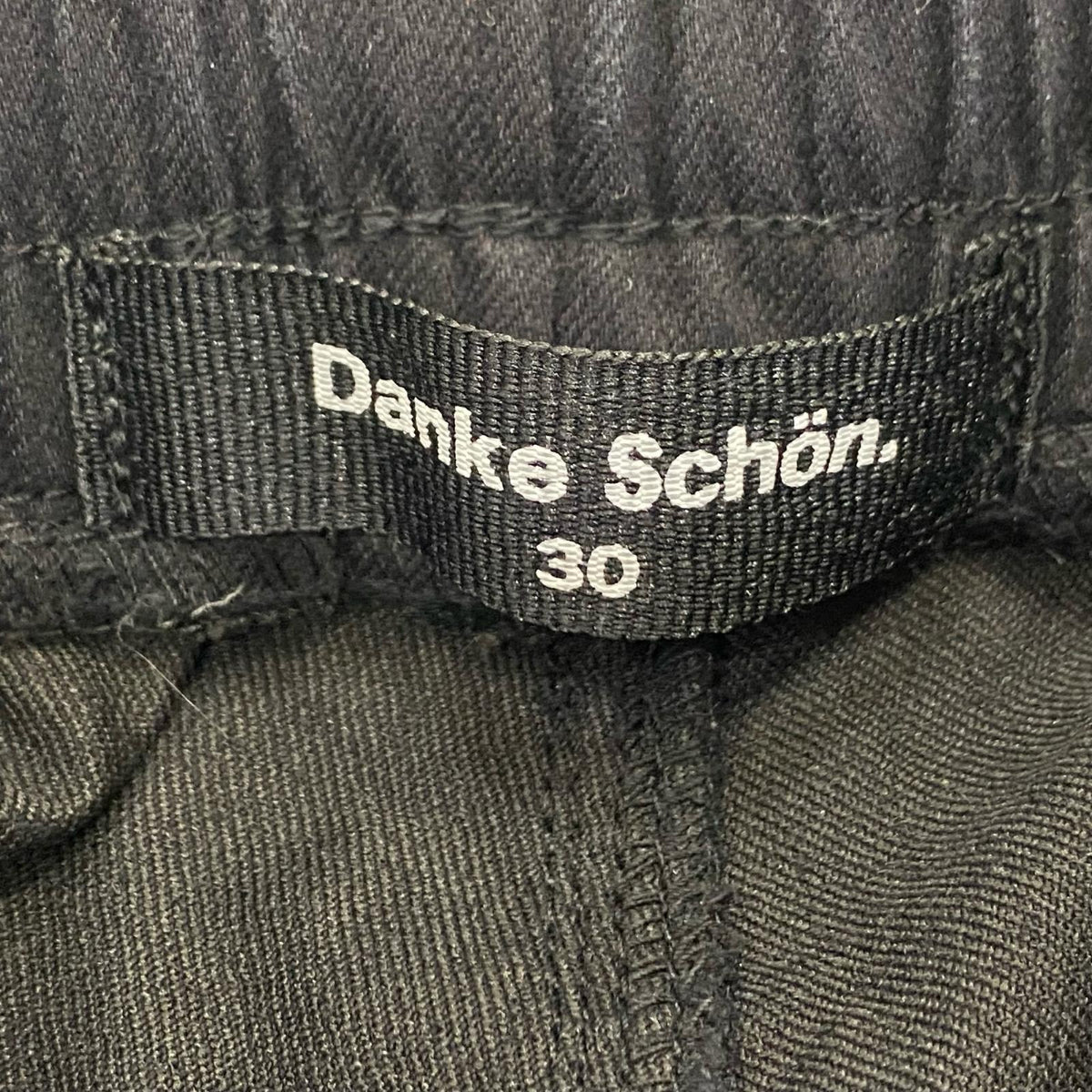 Danke Schon | ダンケシェーン STRETCH TWILL FLAP POCKET PANTS カーゴパンツ W:30 ブラック【姫路東店】
